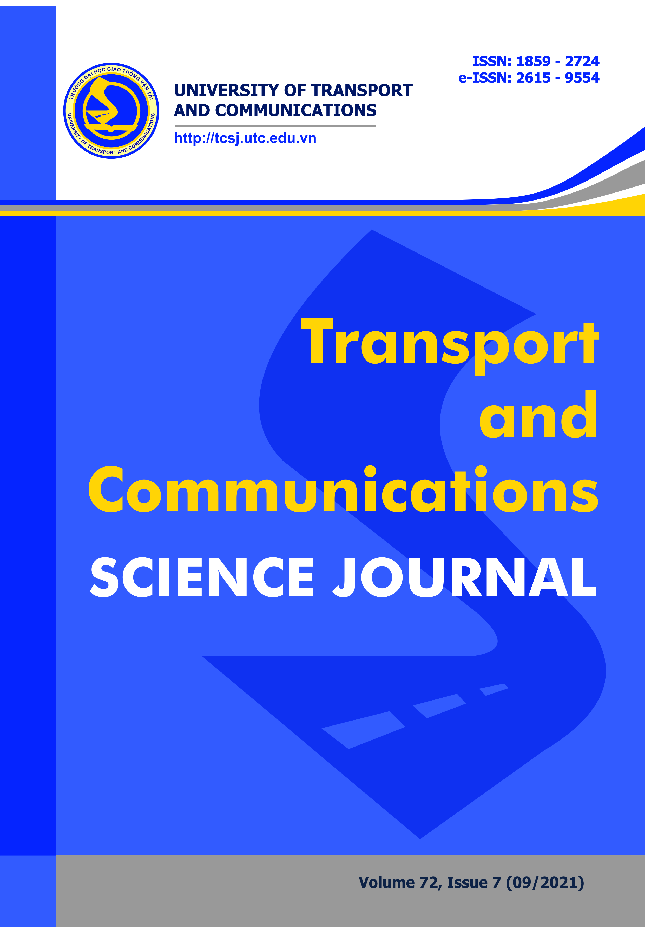  - Tạp chí khoa học Giao thông vận tải - Transport and Communications Science Journal